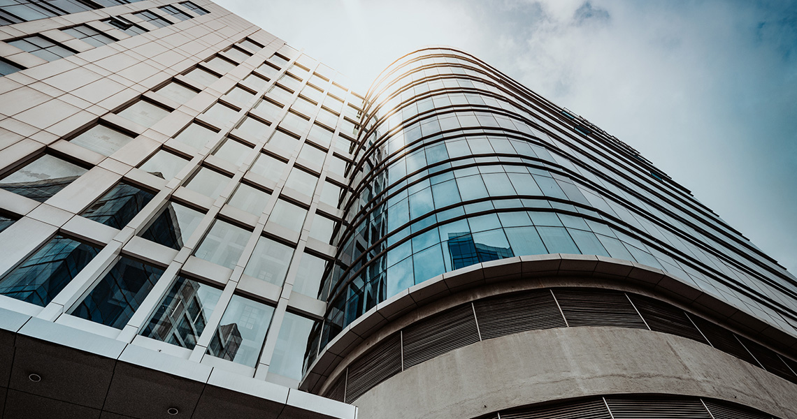 Exterior shot of a commercial building