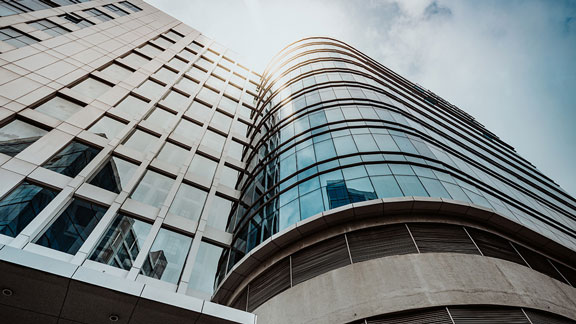 Exterior shot of a commercial building