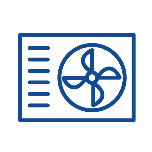 Heat and air icon